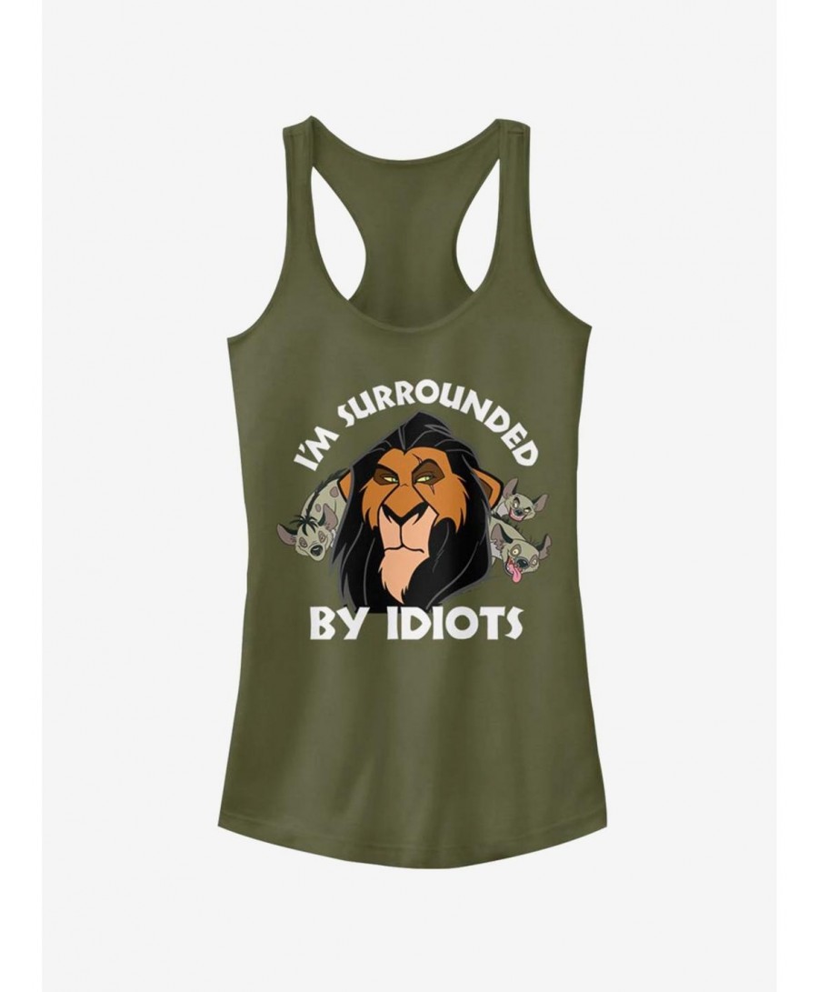 Sale Item Disney The Lion King Surly Scar Girls Tank $9.56 Tanks