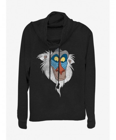 New Arrival Disney The Lion King Rafiki Face Cowl Neck Long-Sleeve Girls Top $12.93 Tops