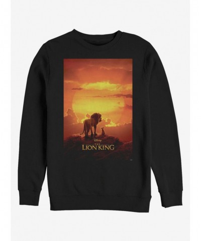 Premium Disney The Lion King 2019 Pride Rock Poster Sweatshirt $14.76 Sweatshirts