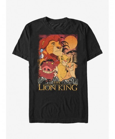 Exclusive Price Disney Lion King Retro Distressed Friends T-Shirt $6.12 T-Shirts