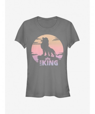 Clearance Disney The Lion King 2019 Sunset Logo Girls T-Shirt $6.37 T-Shirts