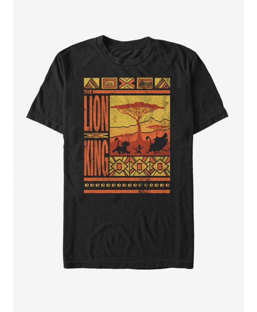 Pre-sale Discount Disney The Lion King Savannah Landscape Logo T-Shirt $7.07 T-Shirts