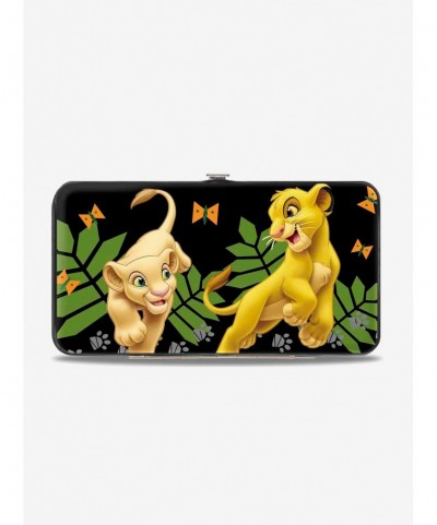 Exclusive Price Disney The Lion King Young Simba Nala Playing HAKUNA MATATA Hinge Wallet $8.24 Wallets