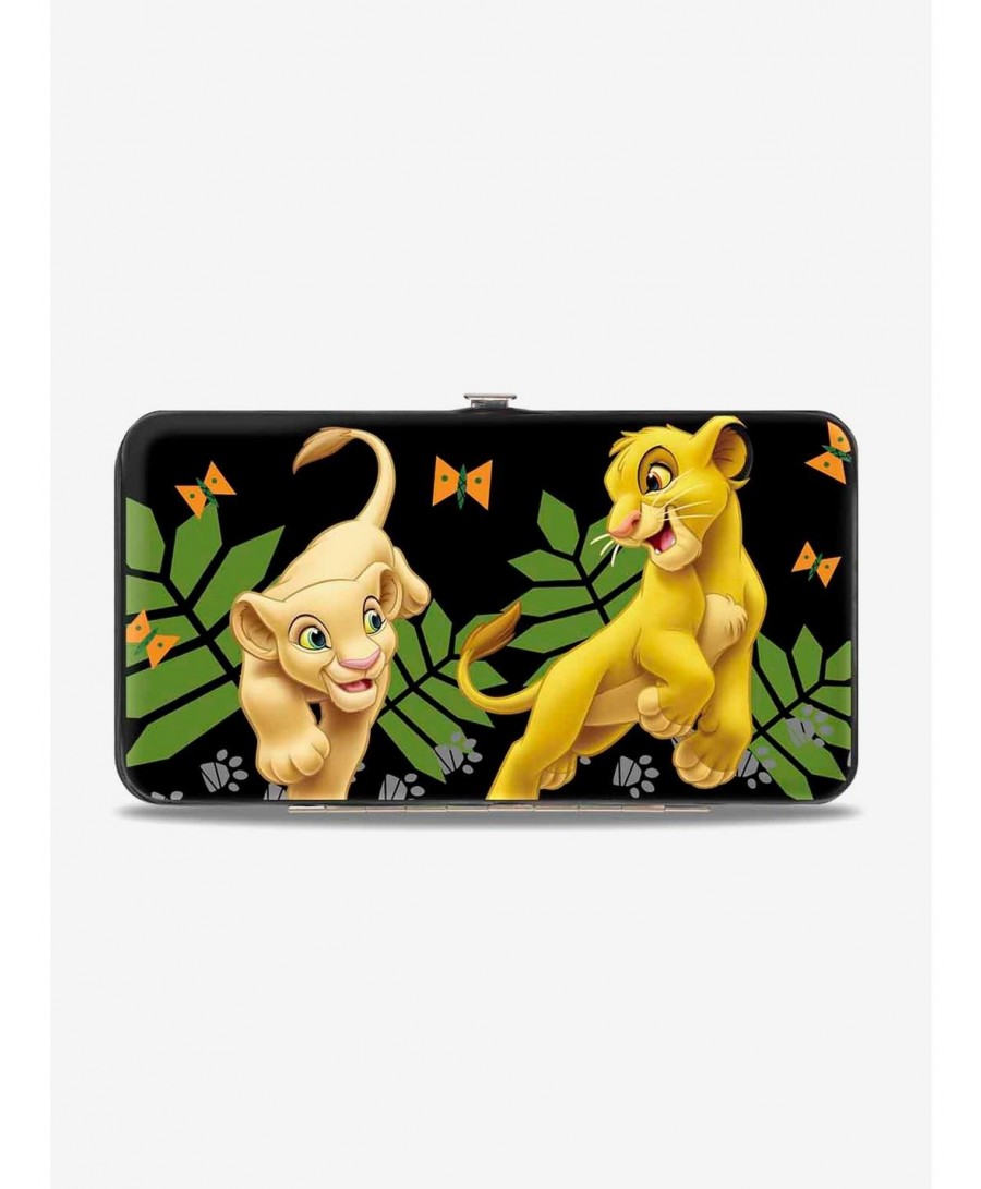 Exclusive Price Disney The Lion King Young Simba Nala Playing HAKUNA MATATA Hinge Wallet $8.24 Wallets