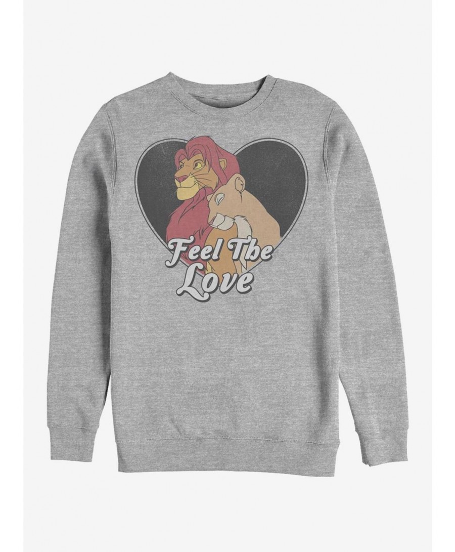 Clearance Disney The Lion King Feel The Love Crew Sweatshirt $14.46 Sweatshirts