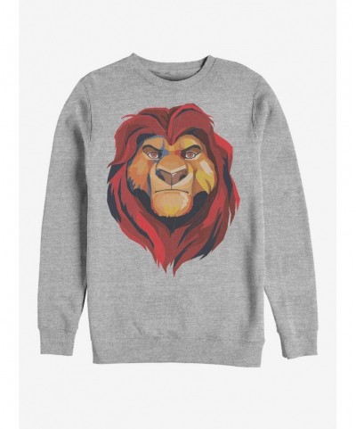 Pre-sale Discount Disney The Lion King Mufasa Crew Sweatshirt $9.15 Sweatshirts