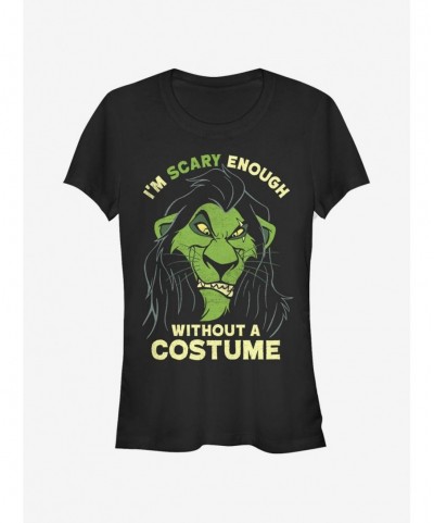 Value Item Disney The Lion King Scary Enough Scar Girls T-Shirt $9.96 T-Shirts