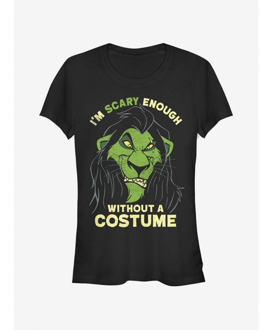 Value Item Disney The Lion King Scary Enough Scar Girls T-Shirt $9.96 T-Shirts