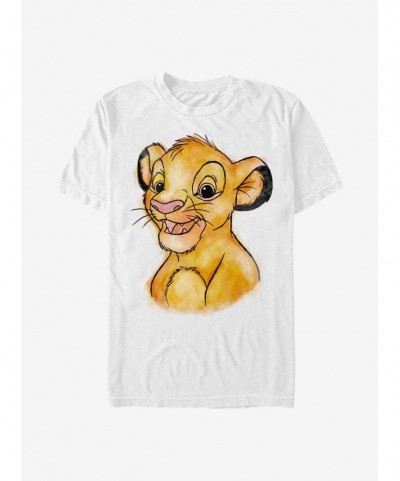 Bestselling Disney The Lion King Painted Simba T-Shirt $5.93 T-Shirts