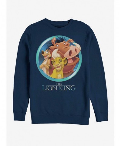 New Arrival Disney The Lion King Friends Crew Sweatshirt $12.99 Sweatshirts