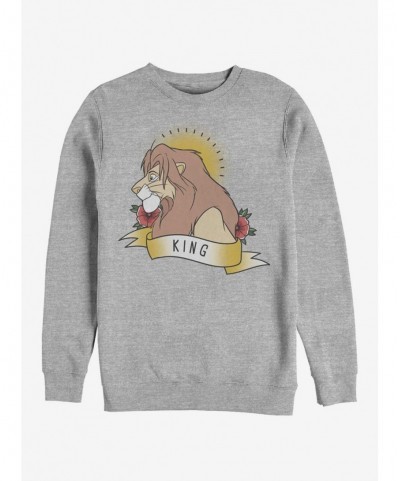 High Quality Disney The Lion King King Crew Sweatshirt $11.22 Sweatshirts