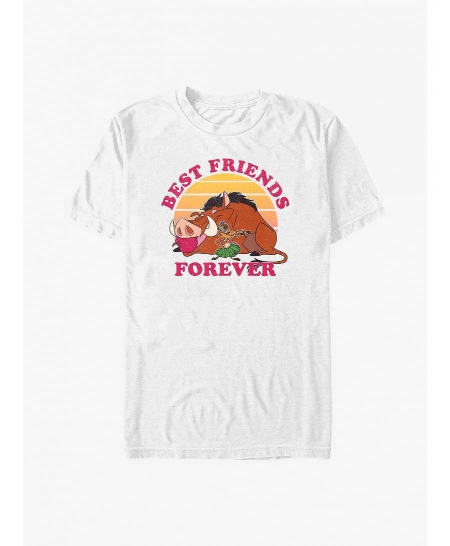 Limited Time Special Disney The Lion King Timon & Pumbaa Best Friends Forever T-Shirt $6.88 T-Shirts