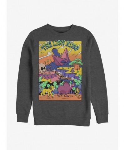 Seasonal Sale Disney The Lion King Lion Legend Crew Sweatshirt $14.46 Sweatshirts