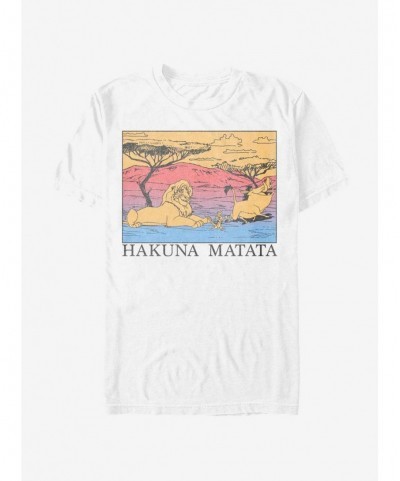 Big Sale Disney The Lion King Hakuna Lines T-Shirt $6.88 T-Shirts