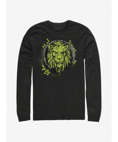 Flash Deal Disney The Lion King 2019 Tribal Scar Long-Sleeve T-Shirt $7.90 T-Shirts