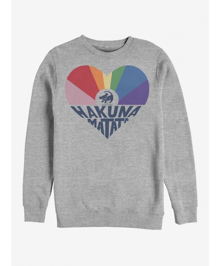 Value for Money Disney The Lion King Hakuna Rainbow Crew Sweatshirt $11.22 Sweatshirts