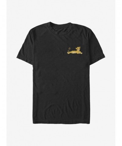 Absolute Discount Disney The Lion King Simple Laying Simba T-Shirt $7.46 T-Shirts