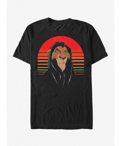 New Arrival Disney Lion King Sunset Scar Pose T-Shirt $8.99 T-Shirts