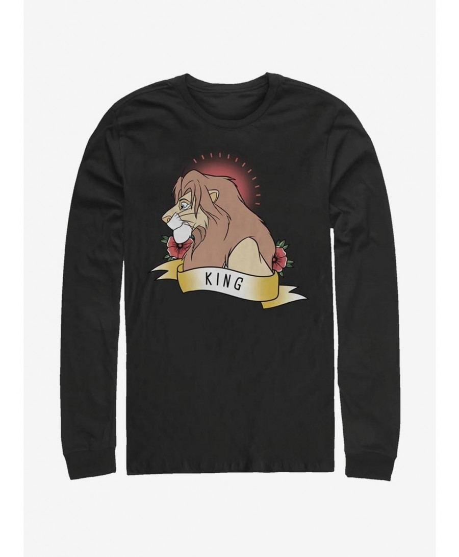 Discount Disney The Lion King King Long-Sleeve T-Shirt $7.90 T-Shirts