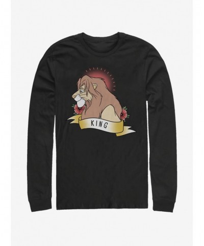 Discount Disney The Lion King King Long-Sleeve T-Shirt $7.90 T-Shirts