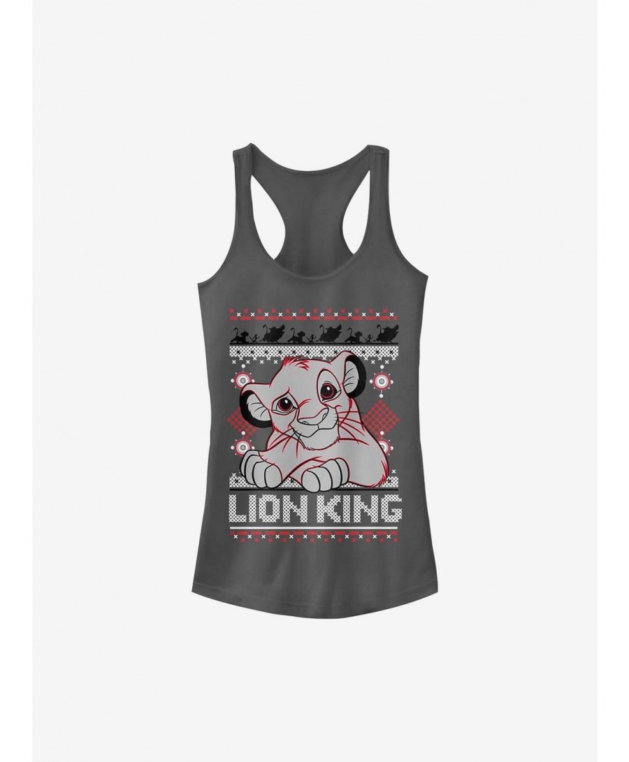 Cheap Sale Disney The Lion King Simba Holiday Girls Tank $6.18 Tanks