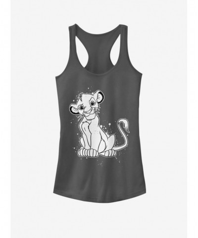 Low Price Disney The Lion King Simba Splatter Girls Tank $6.77 Tanks