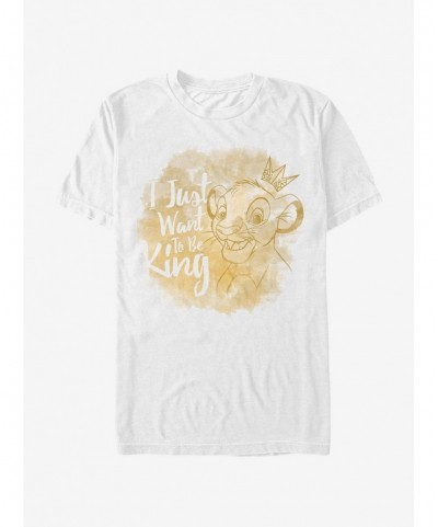 Big Sale Disney The Lion King Wanna Be King T-Shirt $7.46 T-Shirts