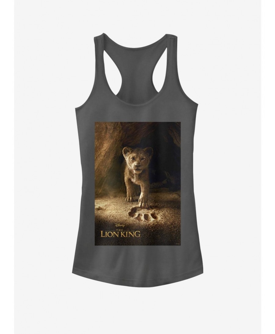 Wholesale Disney The Lion King 2019 Simba Poster Girls Charcoal Grey Tank Top $8.76 Tops