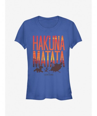 Pre-sale Discount Disney The Lion King Sunset Matata Girls T-Shirt $6.18 T-Shirts