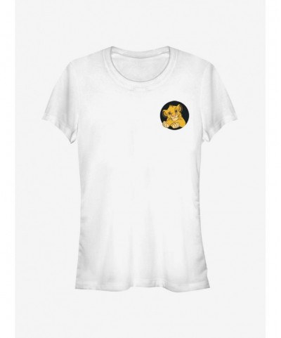 Hot Sale Disney The Lion King Simba Patch Girls T-Shirt $7.17 T-Shirts