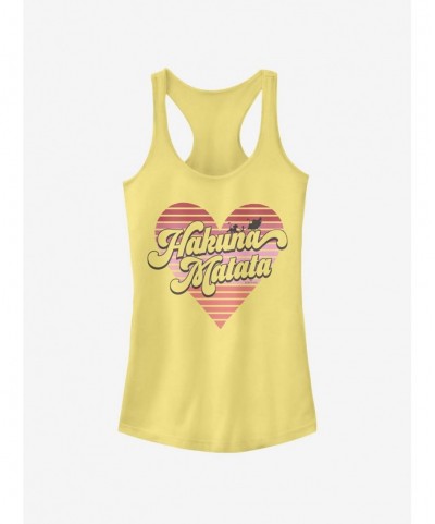 Pre-sale Discount Disney The Lion King Hakuna Heart Girls Tank $5.98 Tanks