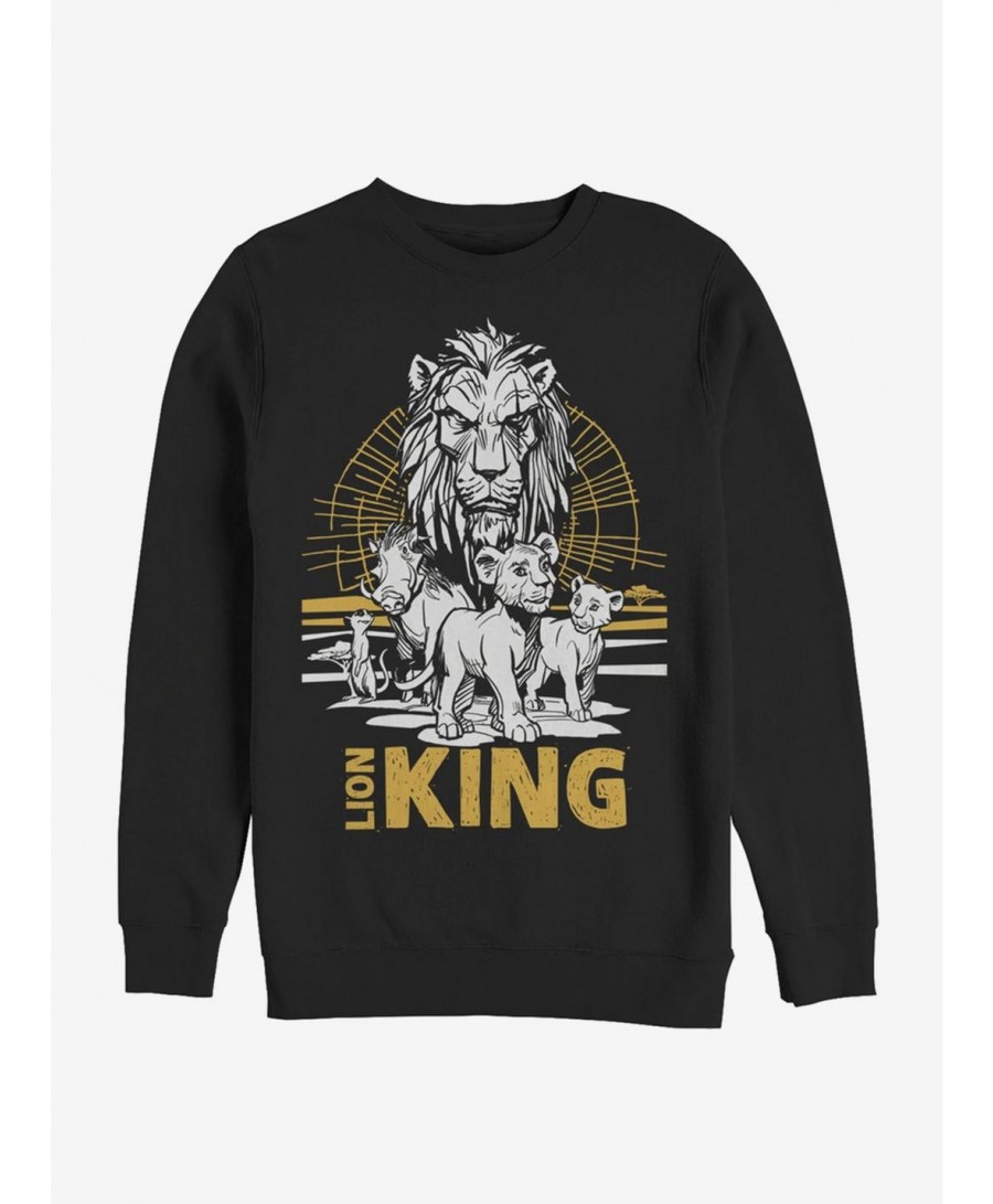 Premium Disney The Lion King 2019 Lion King Group Sweatshirt $9.74 Sweatshirts