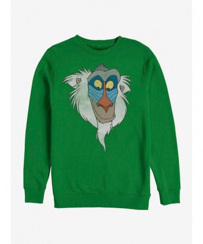 Hot Sale Disney The Lion King Rafiki Face Sweatshirt $14.76 Sweatshirts