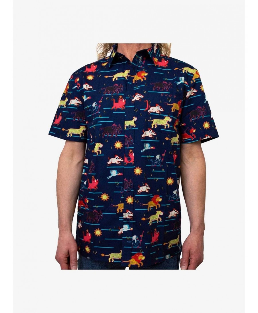 Discount Disney The Lion King Stampede Woven Button-Up $10.78 Others