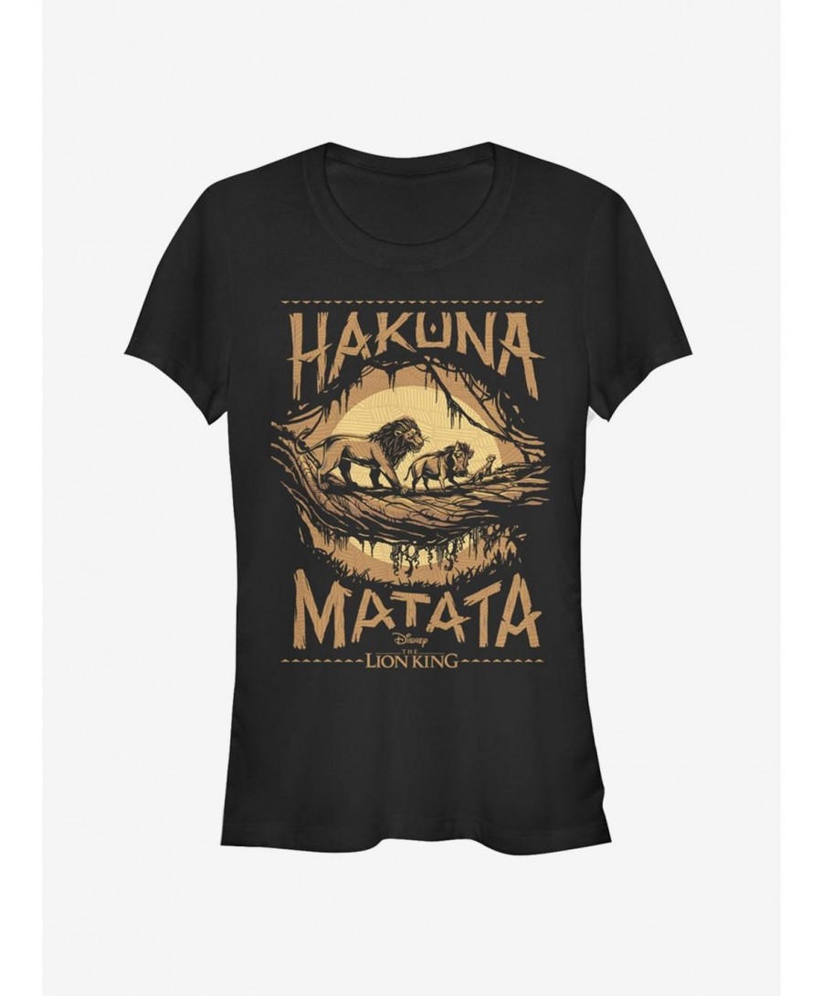 Flash Sale Disney The Lion King 2019 Savanna Poster Girls T-Shirt $7.97 T-Shirts