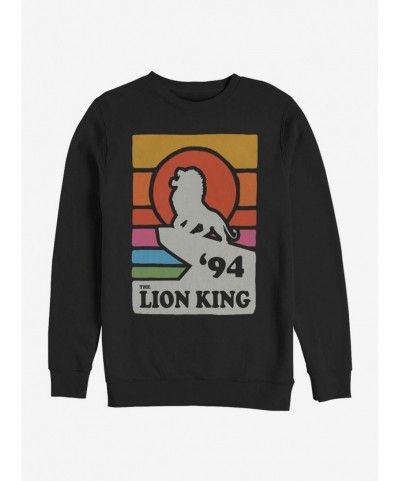 Exclusive Disney The Lion King 2019 Vintage Rainbow Sweatshirt $12.40 Sweatshirts