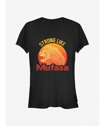 Discount Sale Disney The Lion King Simba Strong Like Mufasa Girls T-Shirt $6.37 T-Shirts