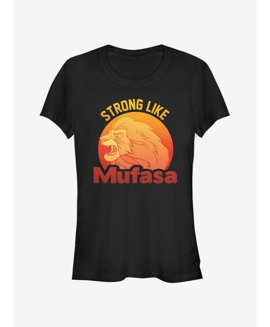 Discount Sale Disney The Lion King Simba Strong Like Mufasa Girls T-Shirt $6.37 T-Shirts