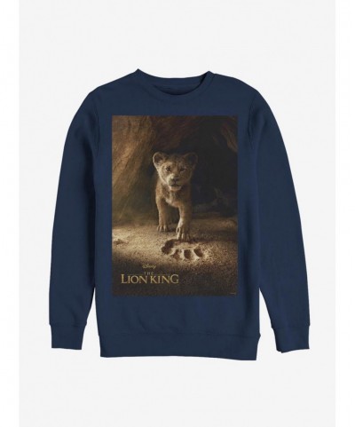 Flash Deal Disney The Lion King 2019 Simba Poster Sweatshirt $11.81 Sweatshirts