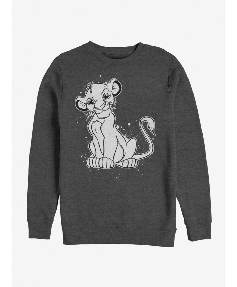 Value Item Disney The Lion King Simba Splatter Sweatshirt $9.74 Sweatshirts