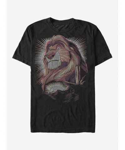 Value for Money Disney Lion King Mufasa Dot Portrait T-Shirt $5.74 T-Shirts