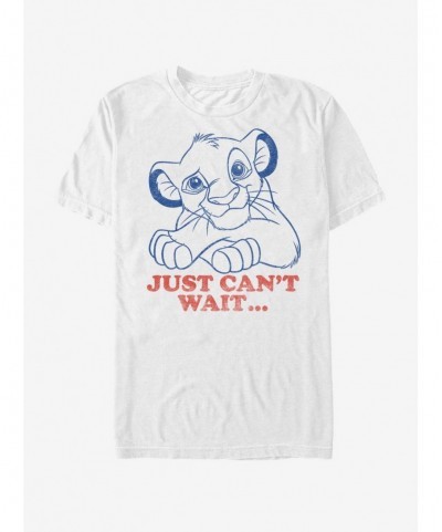 Pre-sale Discount Lion King Simba Just Can't Wait T-Shirt $7.65 T-Shirts