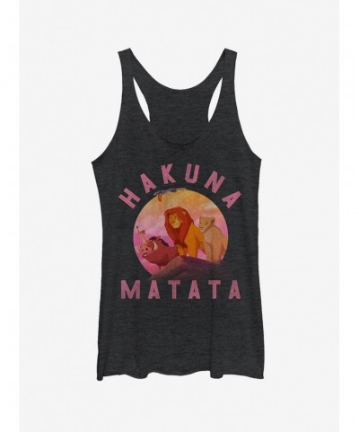 Cheap Sale Disney Lion King Hakuna Matata Friend Scene Girls Tank Top $7.46 Tops