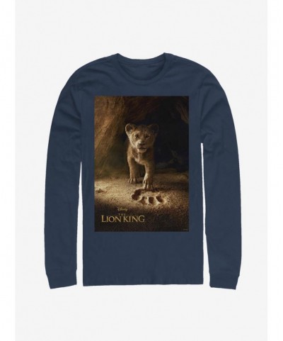 Low Price Disney The Lion King 2019 Simba Poster Long-Sleeve T-Shirt $8.95 T-Shirts