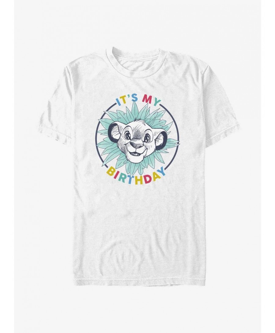 Discount Sale Disney The Lion King Simba Birthday Lion T-Shirt $5.93 T-Shirts