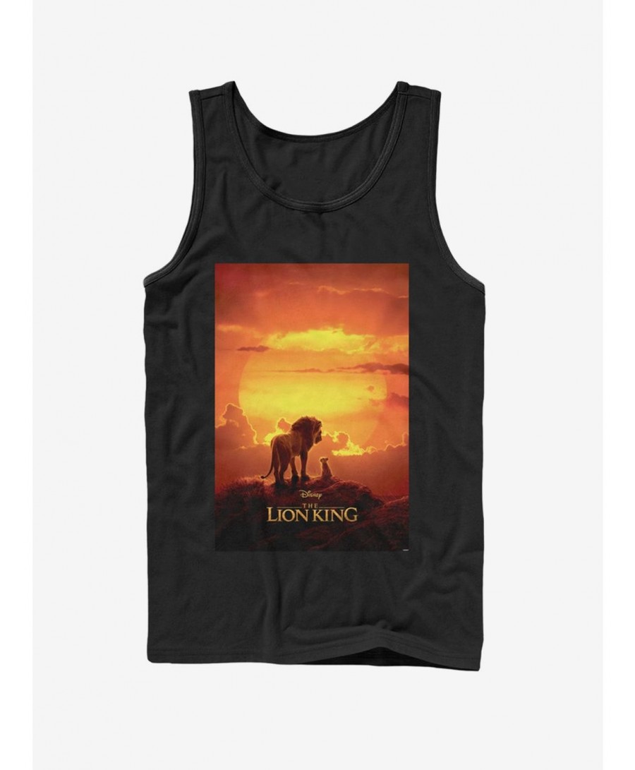 New Arrival Disney The Lion King 2019 Pride Rock Poster Tank Top $8.76 Tops