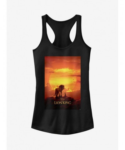 Clearance Disney The Lion King 2019 Pride Rock Poster Girls Tank Top $7.57 Tops