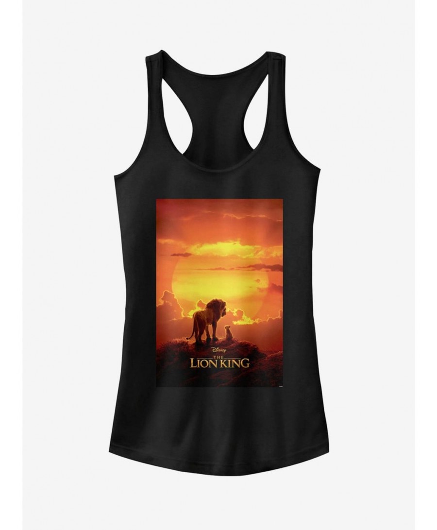 Clearance Disney The Lion King 2019 Pride Rock Poster Girls Tank Top $7.57 Tops