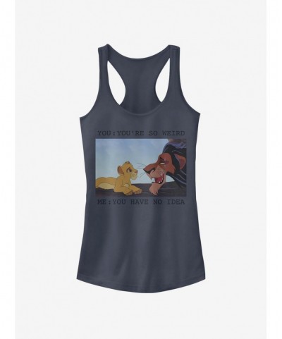 Pre-sale Disney The Lion King So Weird Girls Tank $7.77 Tanks