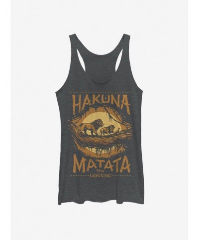 Huge Discount Disney The Lion King 2019 Savanna Poster Girls Tank $6.84 Tanks